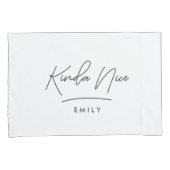 Moderne, minimale eenvoudige typografie stout aard kussensloop (Voorkant-Rechts)