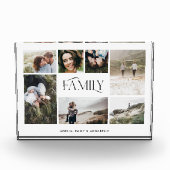 Moderne minimale elegant multi-7-fotofamilie fotoblokken (Voorkant)
