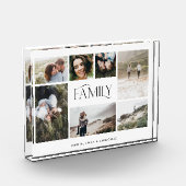 Moderne minimale elegant multi-7-fotofamilie fotoblokken (Links)
