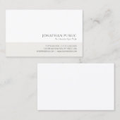 Moderne, minimale elegante design professionele ar visitekaartje (Voorkant / Achterkant)