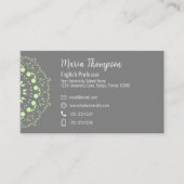 Moderne minimale elegante eenvoudige chique grijs visitekaartje (Voorkant)