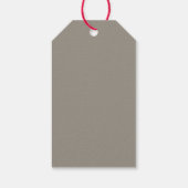 Moderne, minimale elegante scriptvakantiefoto cadeaulabel (Achterkant)