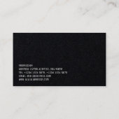 Moderne minimale elegantie met logo-ruimte visitekaartje (Achterkant)