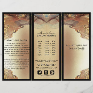 Moderne, minimale Faux Gold Foil