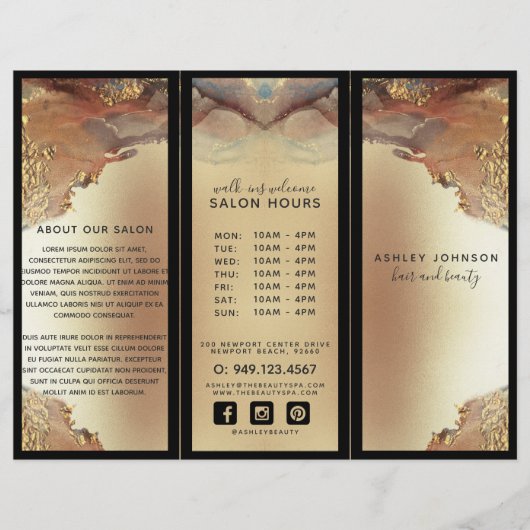 Moderne, minimale Faux Gold Foil (Voorkant)