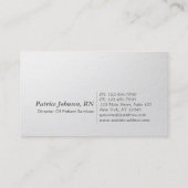 Moderne minimale Faux Gold Foil aangepaste reliëft Visitekaartje (Achterkant)