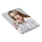 Moderne minimale foto Afstuderen aankondiging Magneet (Rechterzijde)