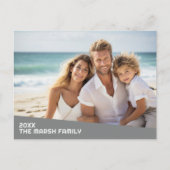 Moderne minimale foto met diagonaal kleurenblok briefkaart (Voorkant)