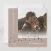 Moderne minimale foto | save the date (Voorkant)