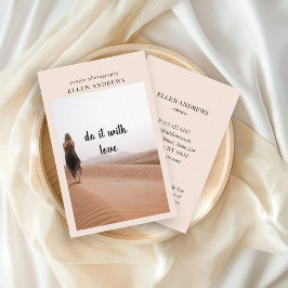 Moderne minimale foto-visitekaartje visitekaartje