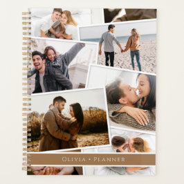 Moderne minimale fotocollage elegant planner
