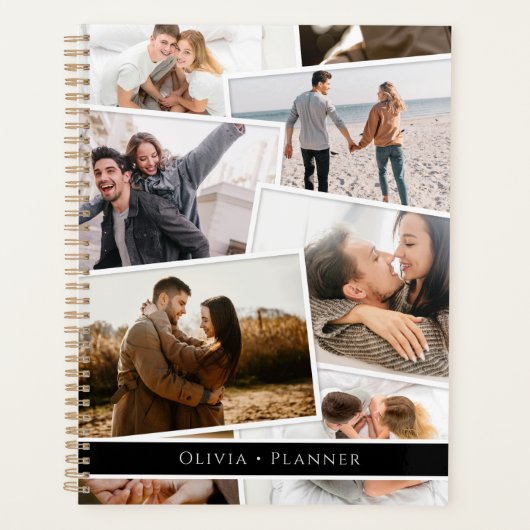 Moderne minimale fotocollage elegant planner (Voorkant)