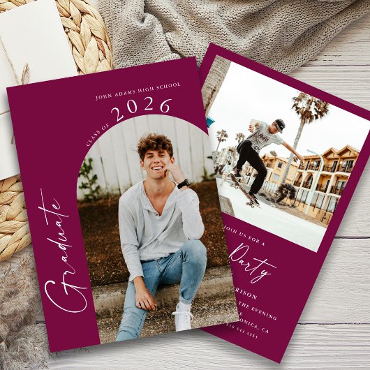 Moderne minimale fotograaf Partij Kaart