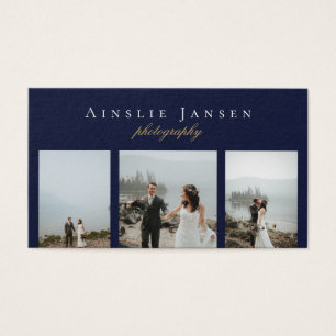 Moderne minimale fotografe collage visitekaartje
