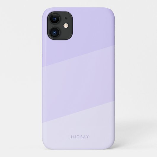 Moderne minimale geometrische gradiëntviolet Case-Mate iPhone case (Achterkant)