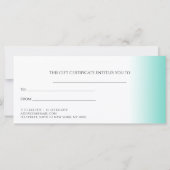 Moderne minimale gradiënt witte make-up & haar (Achterkant)