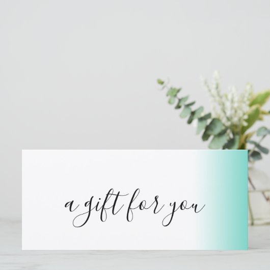 Moderne minimale gradiënt witte make-up & haar (Staand voorkant)