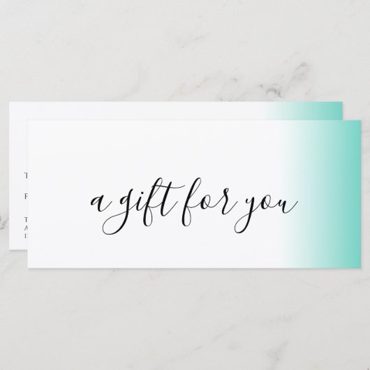 Moderne minimale gradiënt witte make-up & haar (Voorkant / Achterkant)