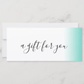 Moderne minimale gradiënt witte make-up & haar (Voorkant)