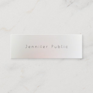 Moderne, minimale grafische vormgeving met profess mini visitekaartje