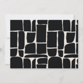 Moderne minimale grafische zwart-wit opslaan van d kaart (Achterkant)