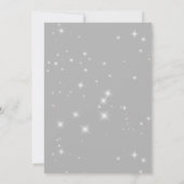 Moderne minimale grijze Sparkle Bridal Brunch Kaart (Achterkant)