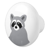 Moderne Minimale Grijze Wasbeer Keramische Pull Kn Keramische Knop (Rechts)