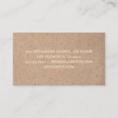 Moderne minimale groene advocaat visitekaartje (Achterkant)