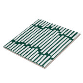 Moderne, minimale, groene, vette, unieke tegeltje (Zijkant)