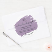 Moderne minimale handgemaakte Homemade Soap Ronde Sticker (Envelop)