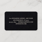 Moderne minimale handnaaiberoepsbeoefenaar visitekaartje (Achterkant)