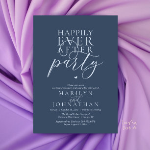 Moderne Minimale Happily Ever After Feest Ontvangs Kaart