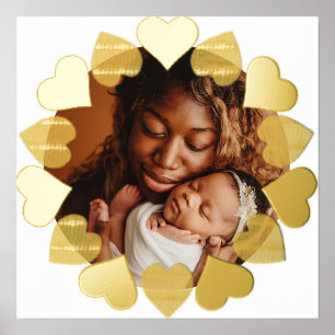 Moderne minimale hart foto Custom Folie Afdrukken