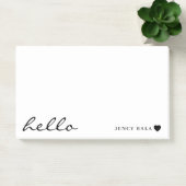 Moderne Minimale Hart Schone Witte Ontwerp Post-it® Notes (Kantoor)