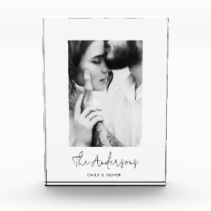 Moderne, minimale hedendaagse fotofamilie elegant fotoblokken