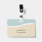 Moderne minimale ID Badge (Voorzijde met clip)