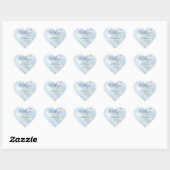 Moderne minimale iriserende script bruiloft dank u hart sticker (Vel)