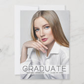 Moderne minimale Kaart voor Foto Afstuderen Aankon (Voorkant)