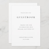 Moderne minimale Kaart voor gebarentaal voor bruil (Voorkant / Achterkant)