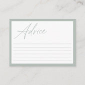 Moderne minimale kalligrafie | Advies van de Baby (Voorkant)