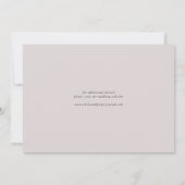 Moderne minimale kalligrafie bruiloft foto save the date (Achterkant)