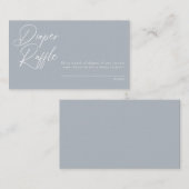 Moderne minimale kalligrafie | Diaper Raffle Enclo Informatiekaartje (Voorkant / Achterkant)