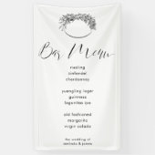 Moderne minimale kalligrafie Uw eigen bruiloft Log Spandoek (Verticaal)