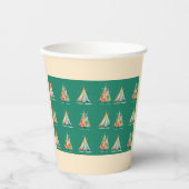 Moderne minimale kerstboom papier beker (Voorkant)
