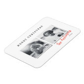 Moderne, minimale kerstfeestelijke Kaart met meerd Magneet (Linkerzijde)