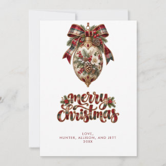 MODERNE MINIMALE KERSTKAART