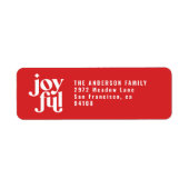 moderne , minimale kerstvakantie etiket (Voorkant)