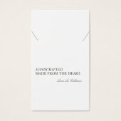 Moderne minimale Ketting Display Kaart (Voorkant)