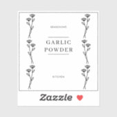 Moderne minimale keukenkrabbers sticker (Vel)