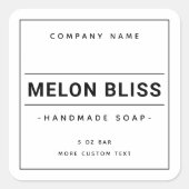 Moderne, minimale kwaliteitsnorm voor aangepaste k vierkante sticker (Voorkant)